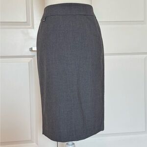 Calvin Klein Charcoal Gray Pencil Skirt